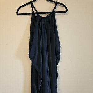 Magic Suit Women Black Sleeveless Drape Long Dress Sz L